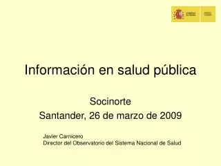 informaci n en salud p blica