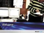 Welcome - slide 1