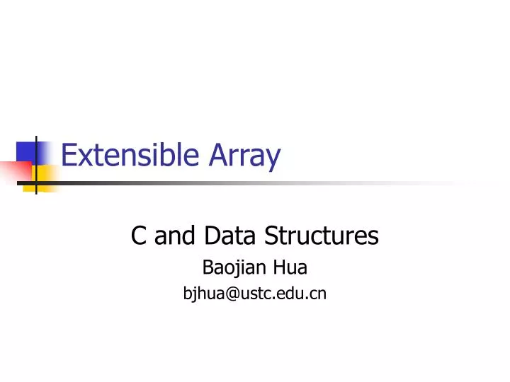extensible array
