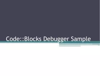 code blocks debugger sample
