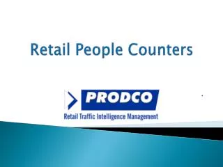 Retail People Counters - www.prodcotech.com