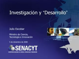 investigaci n y desarrollo