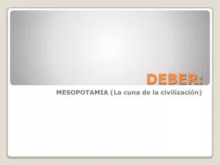 deber