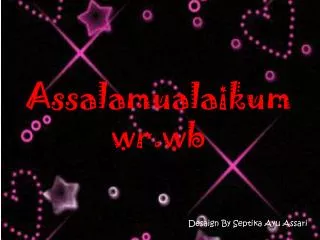 assalamualaikum wr wb