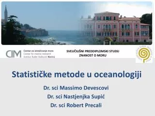 statisti ke metode u oceanologiji