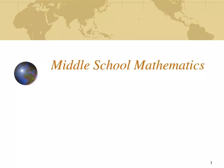 middle school mathematics
