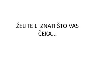 elite li znati to vas eka