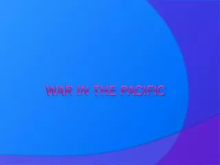 War in the Pacific