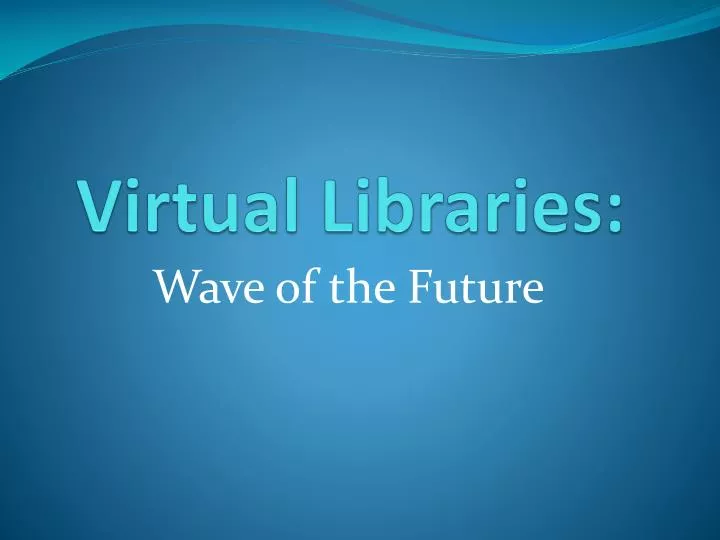 virtual libraries