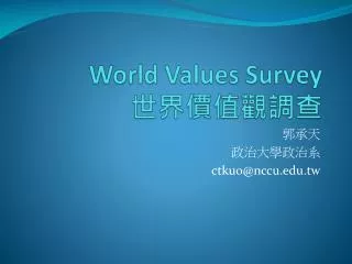 world values survey