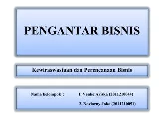 pengantar bisnis