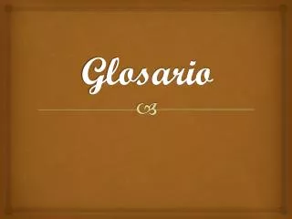 glosario