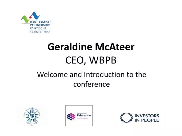 geraldine mcateer ceo w bpb