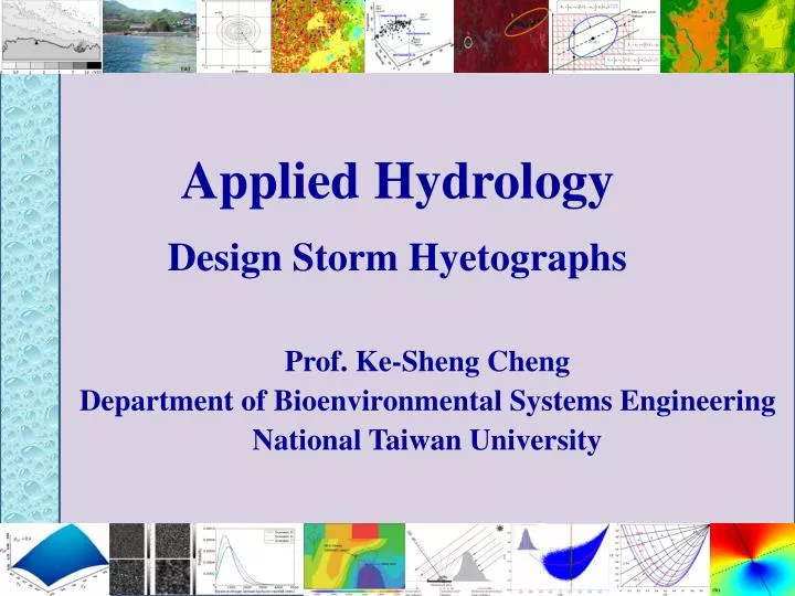 applied hydrology design storm hyetographs