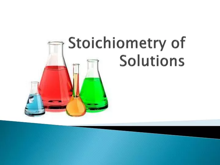 stoichiometry of solutions