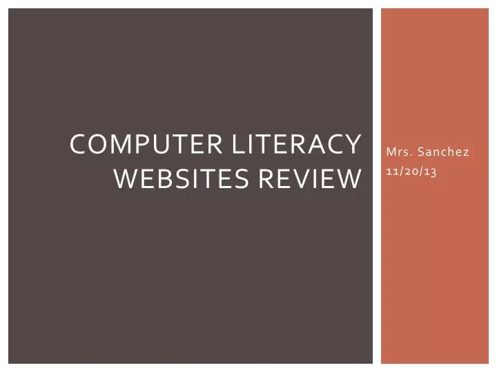 computer literacy websites review