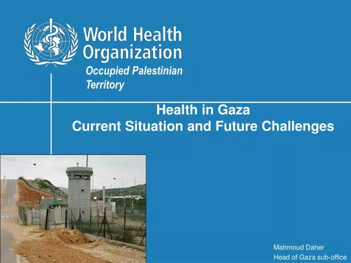 health in gaza current situation and future challenges