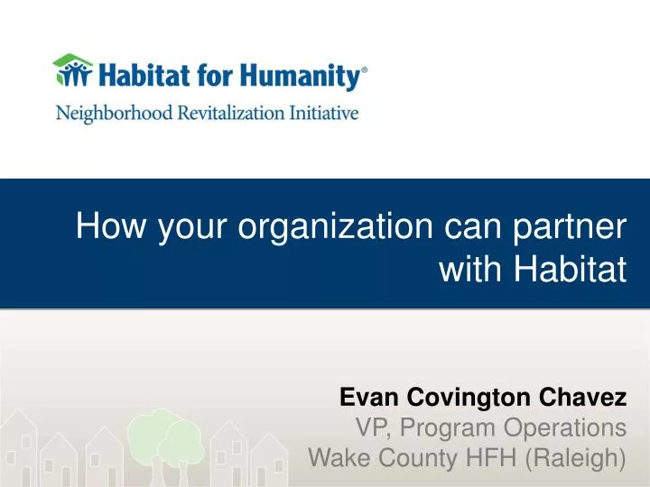how your organization can partner with habitat