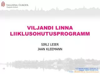 viljandi linna liiklusohutusprogramm