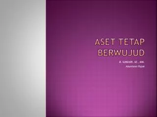 aset tetap berwujud