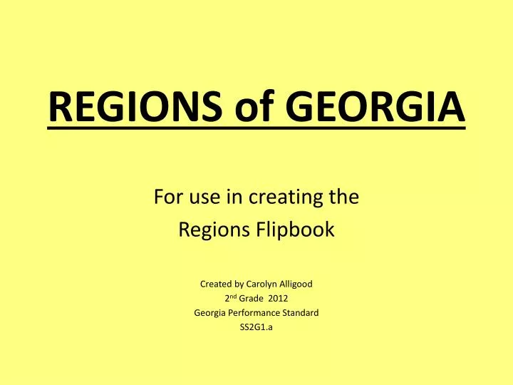 regions of georgia