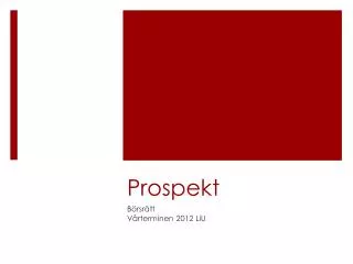 prospekt