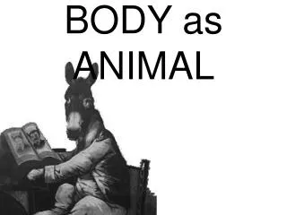BODY as ANIMAL