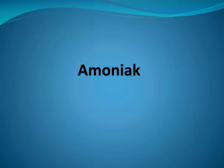amoniak