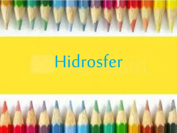 hidrosfer