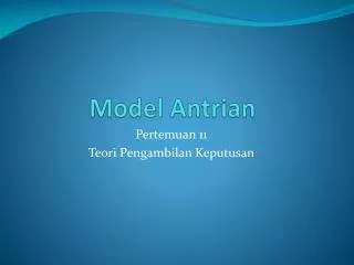 model antrian