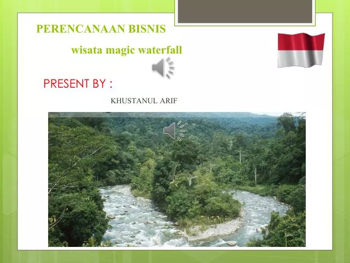 perencanaan bisnis wisata magic waterfall