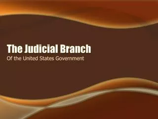 the judicial branch