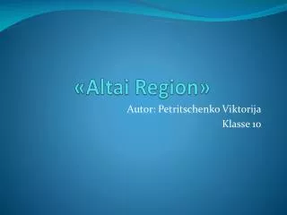 altai region