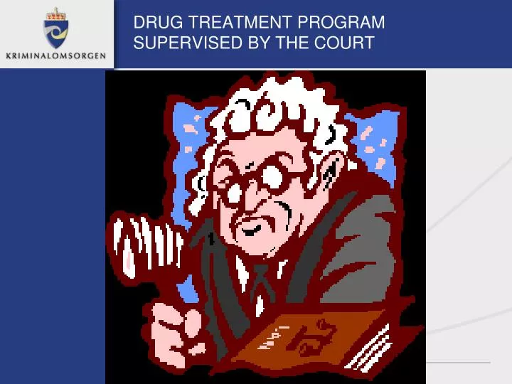 drug treatment program supervised by the court