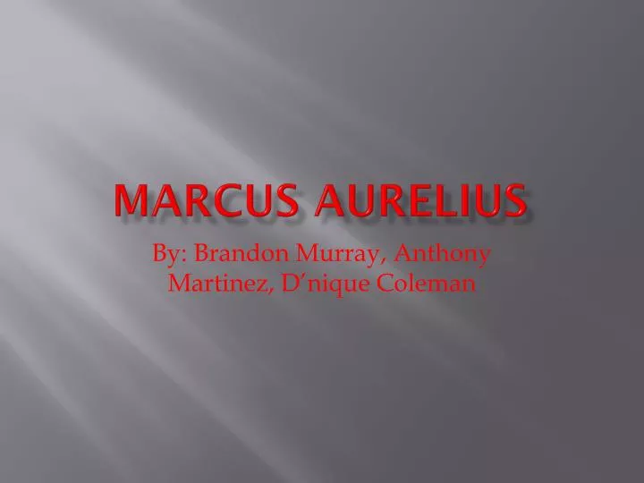 marcus aurelius