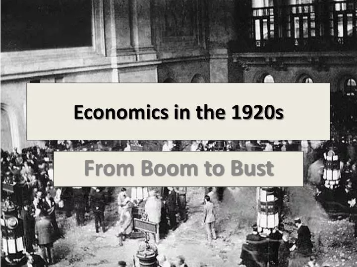 economics in the 1920s
