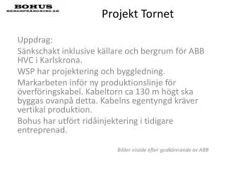projekt tornet