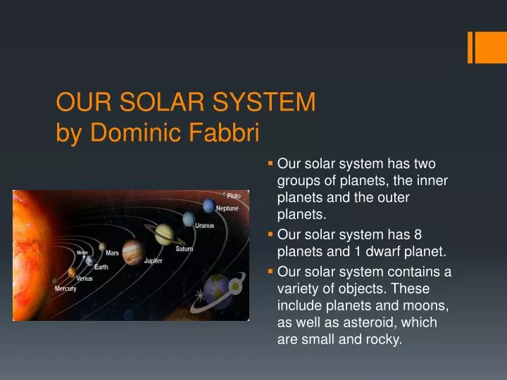 our solar system by dominic fabbri