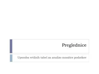 preglednice