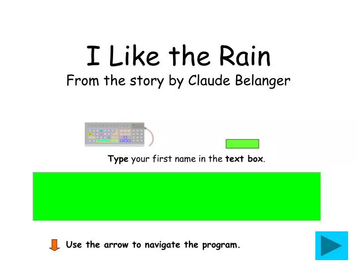 i like the rain from the story by claude belanger