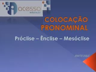 coloca o pronominal