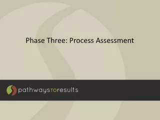 Phase Three: Process Assessment