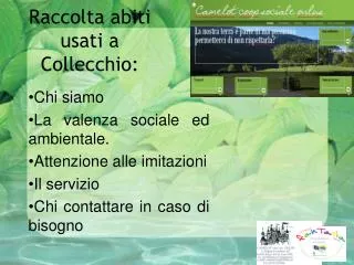 raccolta abiti usati a collecchio