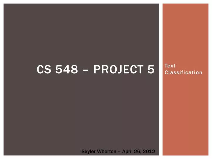 cs 548 project 5