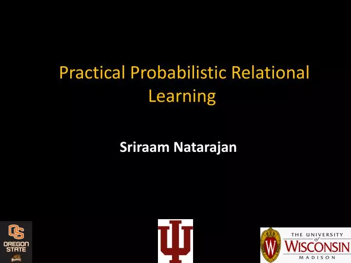 practical probabilistic relational learning