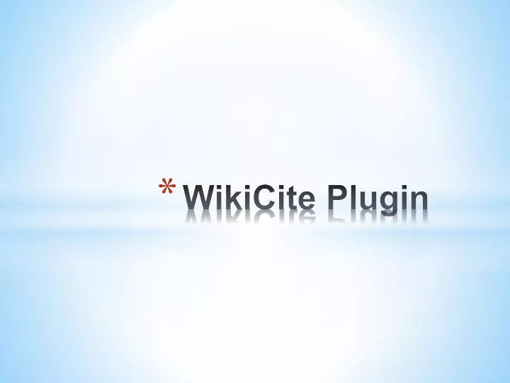wikicite plugin
