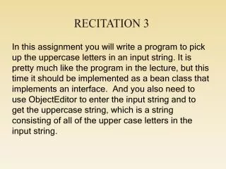 Recitation 3