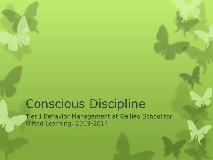 conscious discipline