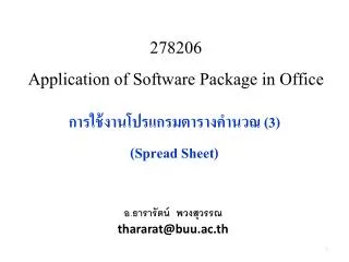 278206 application of software package in office