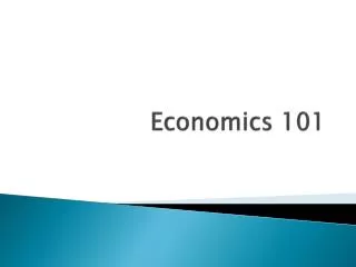 Economics 101